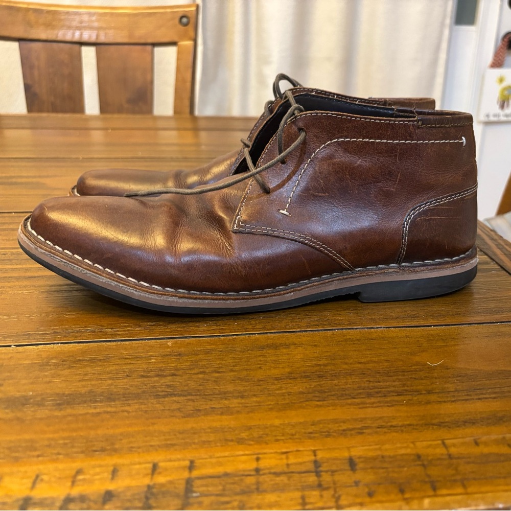 Brown Leather Mens Steve Madden Shoes